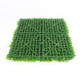 12 pieces 50 x 50 cm PE plastic indoor evergreen artificial boxwood hedge for shop decor